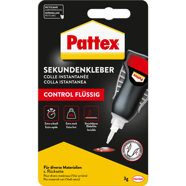 PATTEX Sekundenkleber Control 45-900-063 flüssig 3g