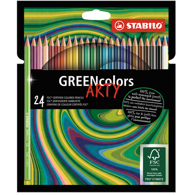 STABILO Farbstift ARTY 106019124 GREENcolors 24 Stück