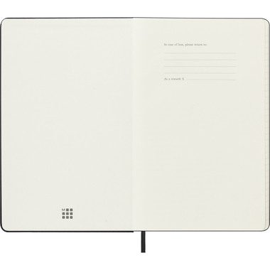 MOLESKINE Agenda Smart Diary Large 2026 SMDHB12WN3Y26 1S/1P nero HC 13x21cm