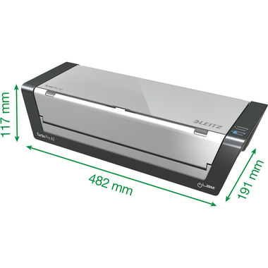LEITZ Plastificatrice iLAM Touch 75192000 Turbo Pro, argento A3