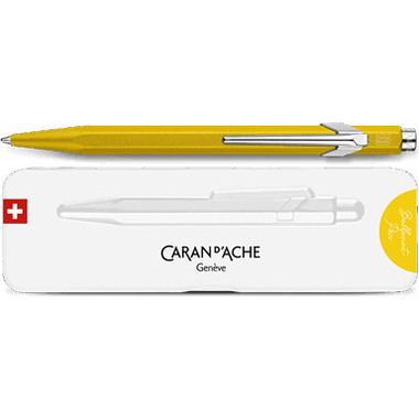CARAN D'ACHE Stylo à bille 849 Colormat-X 849.743 jaune, Slimpack