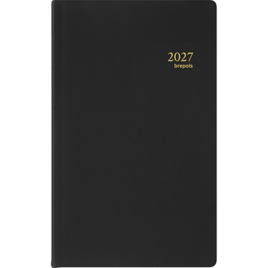 BREPOLS Agenda Breform Seta 2027 0.516.2120 1T/1S schwarz 10x16.5cm