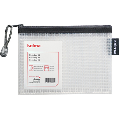 KOLMA Reissverschlusstasche A6 08.198.25 Mesh Bag, nachtblau
