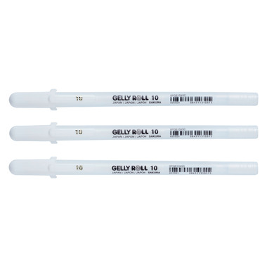 SAKURA Gelly Roll 0.5mm POXPGBWH3B White 3 pezzi