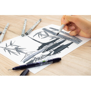 TOMBOW Dual Brush Pen ABT PRO ABTP-5P-2 Pastel Colours Set, 5 Stück