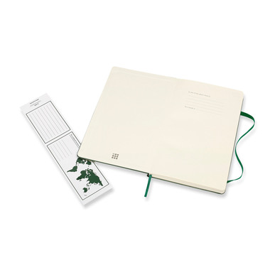 MOLESKINE Carnet HC L/A5 629063 lingé, vert, 240 pages
