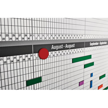 MAGNETOPLAN Personal und Projektplaner 1241212S 12 Monate, 35 Pos. 1215x915mm