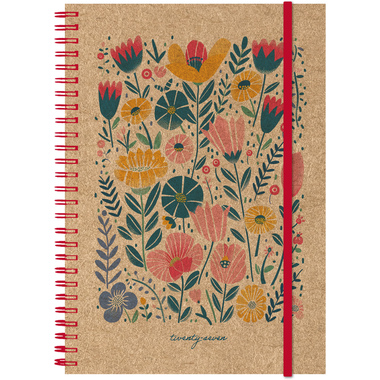 SIMPLEX Agenda Harmony 2027 40607.27 1W/2S Flowers ML 14.8x21cm