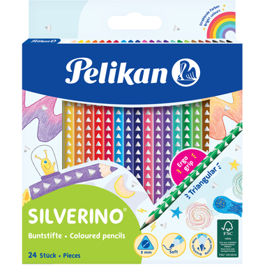 PELIKAN Crayons de couleur Silverino 700665 24 couleurs