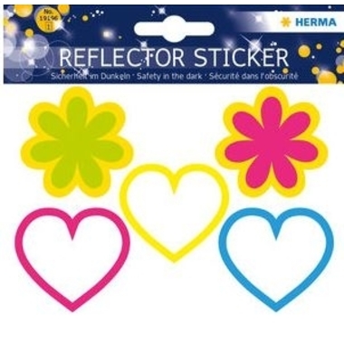 HERMA Sticker réflecteur 19196 fleurs/coeurs