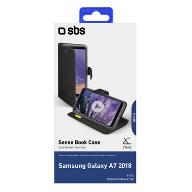 Book case for Samsung Galaxy A7 2018 with stand function