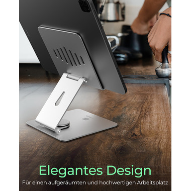 ICY BOX Rotatable and adjustable IB-TH200-R tablet stand silver