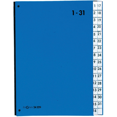 PAGNA Dossier à soufflets Color A4 24329-02 bleu 1-31
