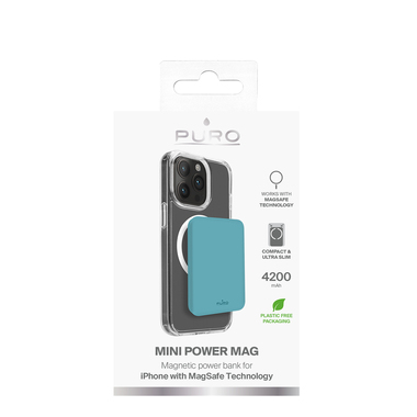 Banque d'alimentation sans fil « Slim Power Mag » 4 200 mAh pour iPhone | Puro