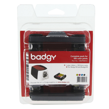 EVOLIS Ruban YMCKO CBGR0100C Badgy 100/200
