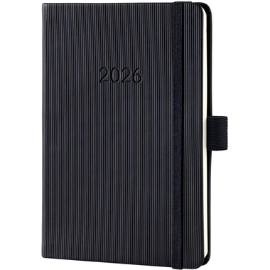 CONCEPTUM Wochenkalender 2026 C2613 1W/2S schwarz 15.1x10.8cm