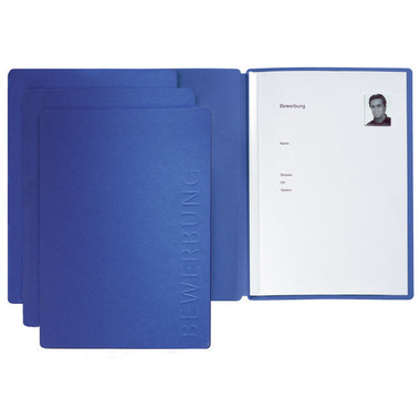 PAGNA Bewerbungsmappe Solo A4 22006-02 blau 5mm