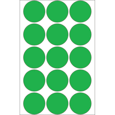 HERMA Markierungspunkte 32mm 2275 grün 480 St./32 Blatt