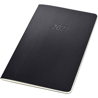 CONCEPTUM Monatskalender 2027 C2784 1M/2S schwarz 21x13.5cm