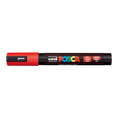 POSCA Marker 1.8-2.5mm PC-5M RED rot, Rundspitze