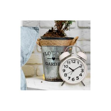 TFA Dostmann Alarm Clock with Double Bell White