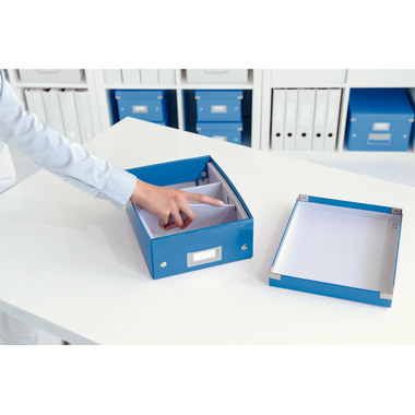 LEITZ Click&Store WOW Org.box S 60570036 blau 220x100x285mm