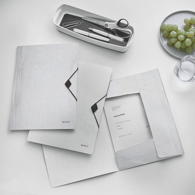 LEITZ Cartellina con elastico WOW A4 4599-00-01 bianco 150 fogli