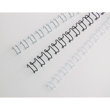 GBC Baguettes de reliure 10mm A4 IB165221 noir, 21 anneaux 100 pcs.