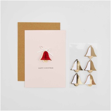 RICO DESIGN Adesivi nido dape 300472 I love Christmas 6 pezzi