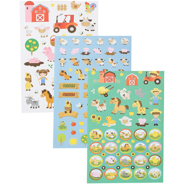 I AM CREATIVE Stickerbook 4087.498 farm, 6 feuille