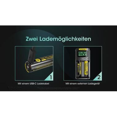 Nitecore Batterie NL1836R Li-Ion Typ 18650 avec USB-C 3600 mAh, 1 Pièce/s