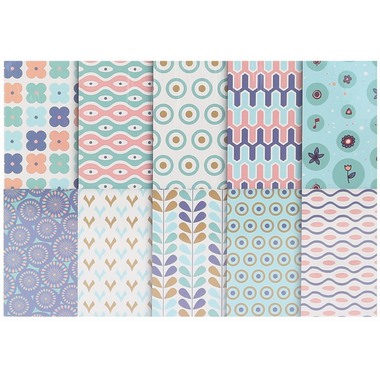 I AM CREATIVE Design Paper Set I 4087.487 50 Blatt, pastell