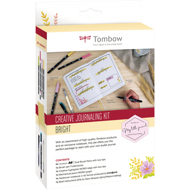 TOMBOW Creative Journaling Kit BUJO-SET2 Bright 8-teilig