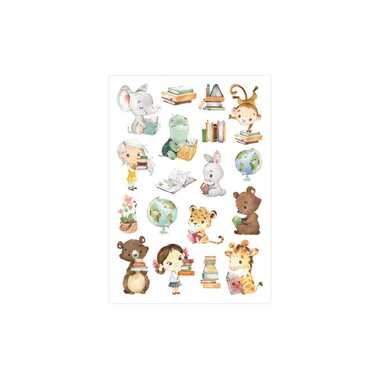 Set di tatuaggi Papierdrachen cavalli e amici di lettura