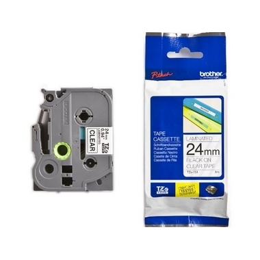 PTOUCH Band, laminiert schwarz/klar TZe-151 PT-2450DX 24 mm