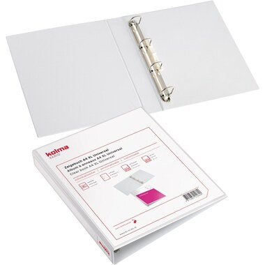 KOLMA Zeigebuch Vario XL Univer. A4 01.301.16 weiss, 4-Ring 30mm