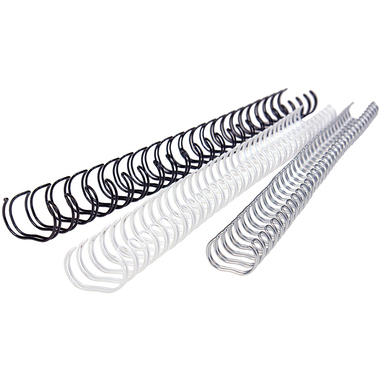 RENZ Drahtbinderücken 14,3mm A5 311430024 weiss, 24 Ringe 50 Stück