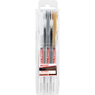 EDDING Gelroller 2185-E3 weiss/gold/silber