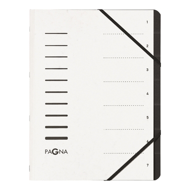 PAGNA Dossier de coll. A4 40058-08 blanc 7 comp.