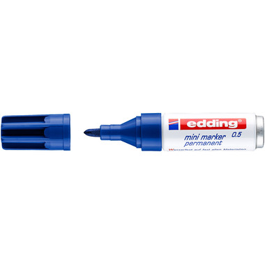 EDDING Mini Marker permanent 1,5-3mm 0-3 blau