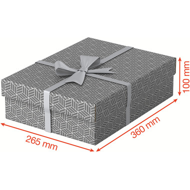 ESSELTE Aufbewahrungsboxen Home M 628285 365x265x100mm, grau 3 Stk