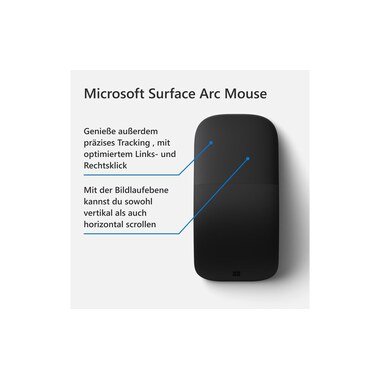Microsoft Surface Arc Mouse schwarz