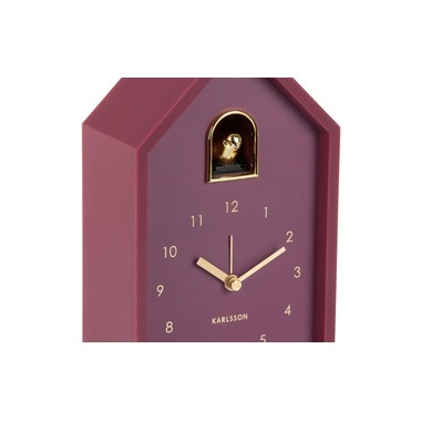 KARLSSON Wecker Modern Cuckoo Oro Dark Mauve