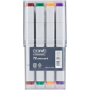 COPIC Marker Classic 20075160 Set A, 72 Stück