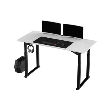 Ultradesk Table de jeu Uplift Noir/Blanc