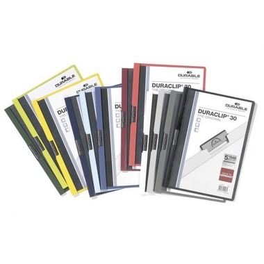 DURABLE Cartella con clip DURACLIP 30 220057 per 30 fogli A4 antracite
