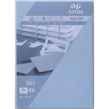 ARTOZ Enveloppes 1001 E6 107374184 100g, bleu pastel 5 pcs.