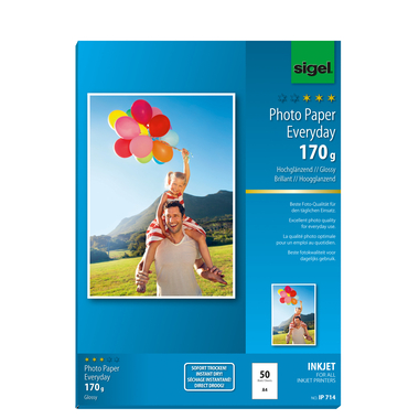 SIGEL InkJet Photo Paper Everyday A4 IP714 170g glossy 50 Blatt