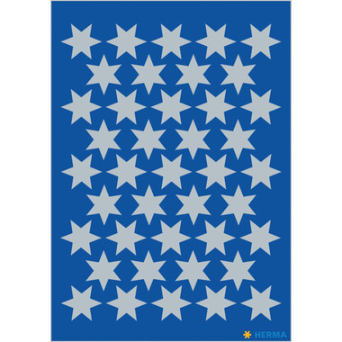 HERMA Sticker Etoile 14mm 3922 argent 123 pcs./3 flls.