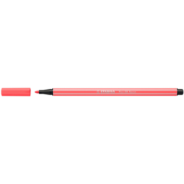 STABILO Penna Fibra 68 1mm 68/040 rosso neon